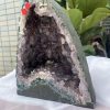 Hốc Thạch Anh Tím – Amethyst Geode (T163), KT: 22  x 17.5  CM, KL : 5.22kg