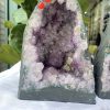 Hốc Thạch Anh Tím – Amethyst Geode (T164-T165), KT: 21.5x 16cm  và  23 x 14.5  CM, KL : 4kg & 3.98kg