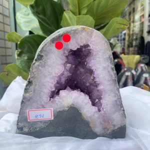 Hốc Thạch Anh Tím - Amethyst Geode (T162), KT: 18.5 x 18.5 CM, KL : 4.92kg