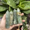 Trụ đá Prehnite - Prehnite Point | Trụ đá thanh tẩy, Tarot, Healing, sưu tầm