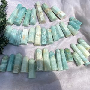 Trụ đá Sky Blue Amazonite | Trụ đá thanh tẩy, Tarot, Healing, sưu tầm