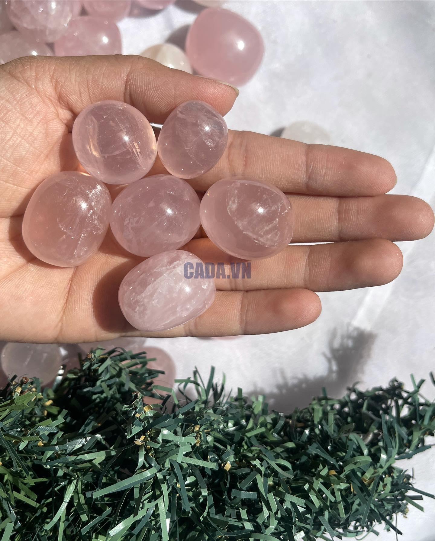 Tumble thạch anh hồng - Rose Quartz Tumble | Đá thanh tẩy, Tarot, Healing, sưu tầm