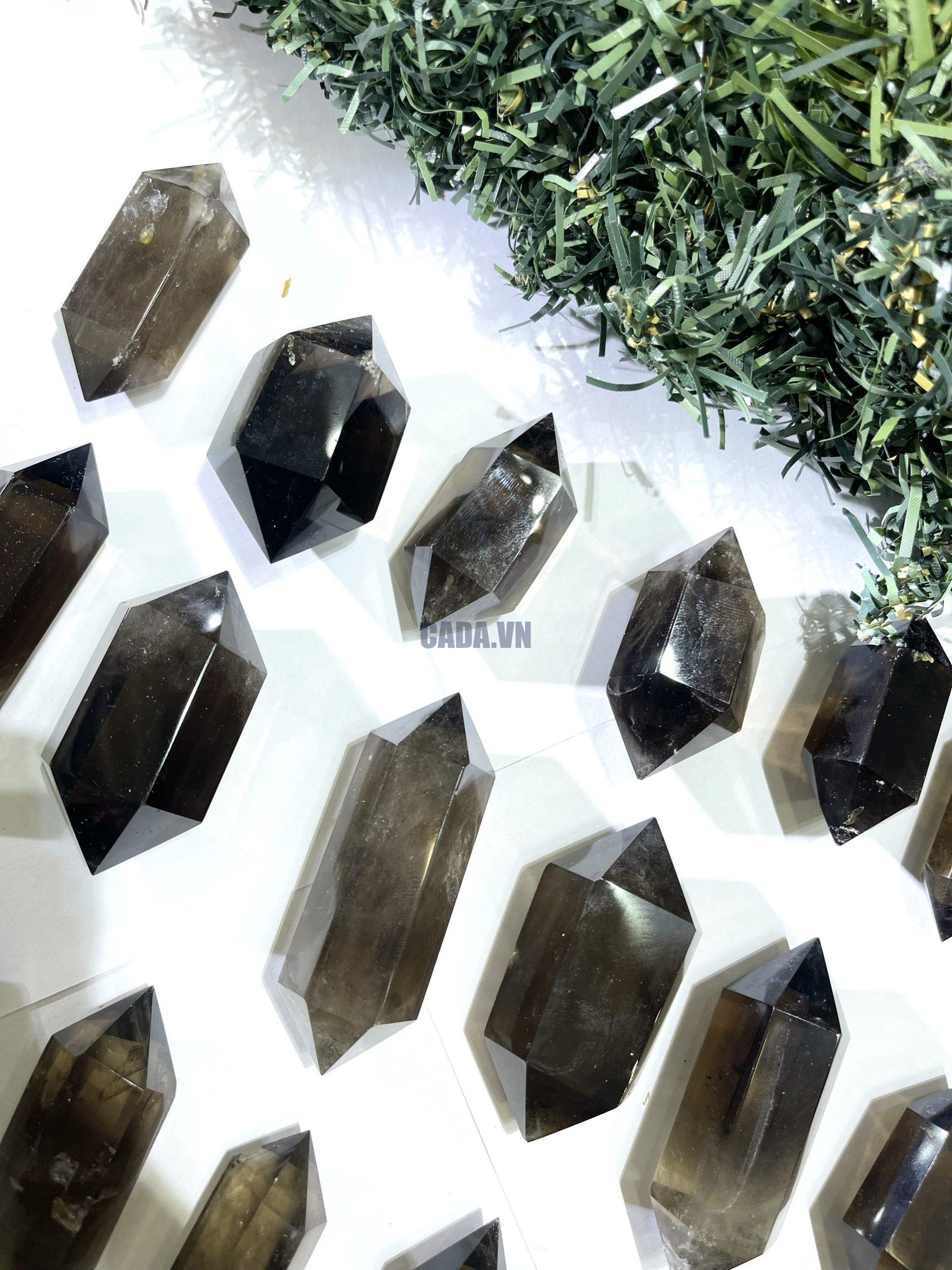 SMOKY QUARTZ DOUBLE POINT| Trụ thạch anh khói 2 đầu | CADA.VN