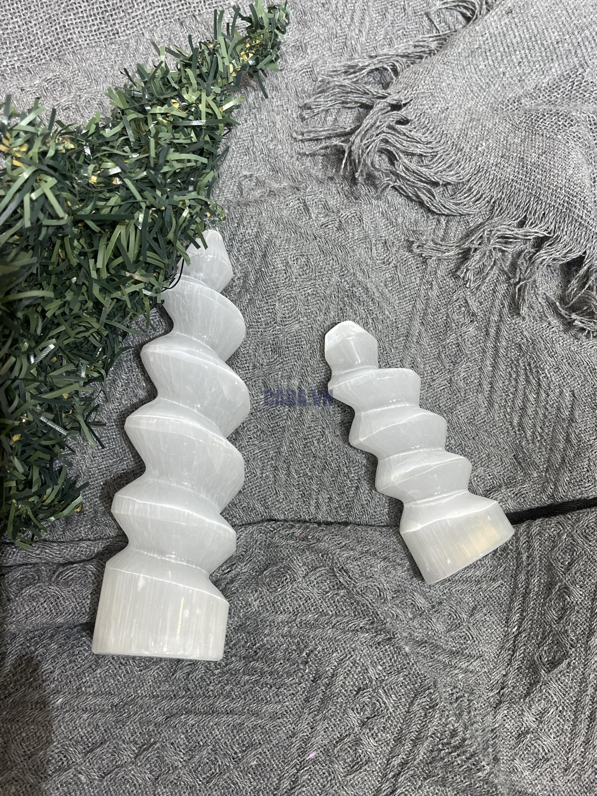 Selenite Spiral Tower| Tháp xoắn ốc Selenite | CADA DECOR