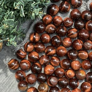Cầu Mắt hổ đỏ | Red tiger eye | Đá trang trí, sưu tầm, healing | CADA DECOR