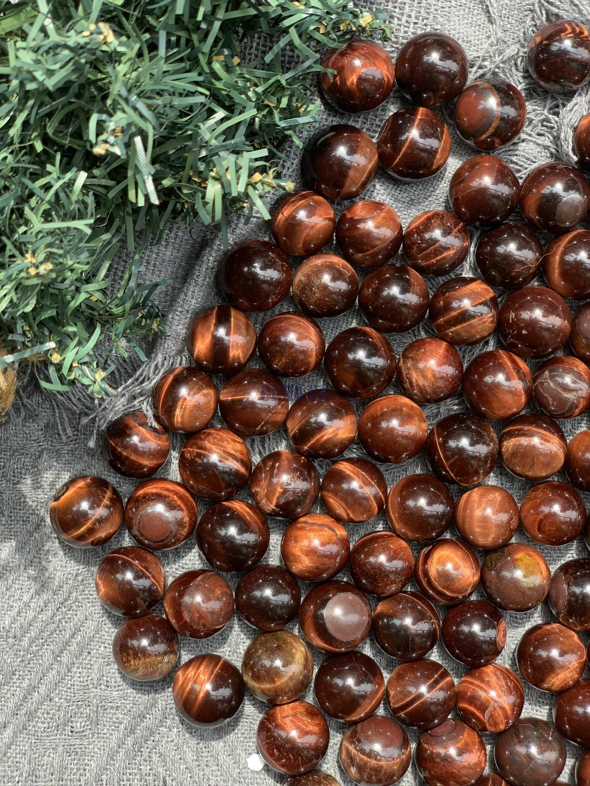 Cầu Mắt hổ đỏ | Red tiger eye | Đá trang trí, sưu tầm, healing | CADA DECOR