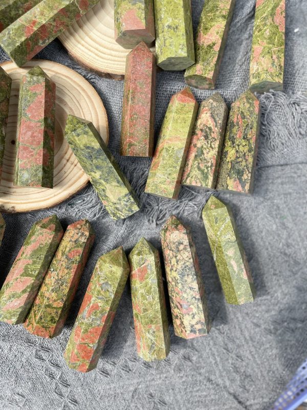 Trụ đá Vô Song | Unakite point | Đá trang trí, sưu tầm, healing | CADA DECOR