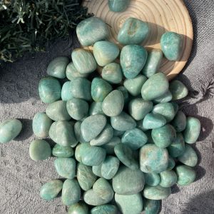 Đá Thiên Hà | Tumble Amazonite | Đá trang trí, sưu tầm, healing | CADA DECOR