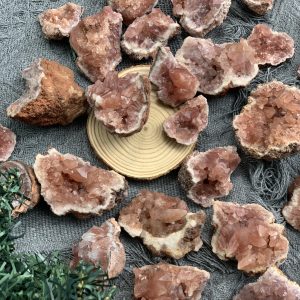 Thạch anh tím hồng | Pink ametthyst cluster | Đá trang trí, sưu tầm, healing | CADA DECOR