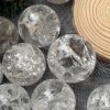 Thạch anh trắng | Cầu Cracked clear quartz | Đá trang trí, sưu tầm, healing | CADA DECOR