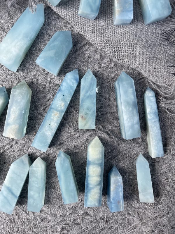 Trụ đá Ngọc Hải Lam | Aquamarine point | Đá trang trí, sưu tầm, healing | CADA DECOR