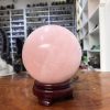 Bi cầu Thạch Anh Hồng – Rose Quartz Sphere (BH157), ĐK: 10,83 CM, KL: 1,75 KG