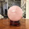 Bi cầu Thạch Anh Hồng – Rose Quartz Sphere (BH147), ĐK: 11,15 CM, KL: 1,815 KG