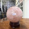 Bi cầu Thạch Anh Hồng – Rose Quartz Sphere (BH137), ĐK: 11,46 CM, KL: 2,075 KG