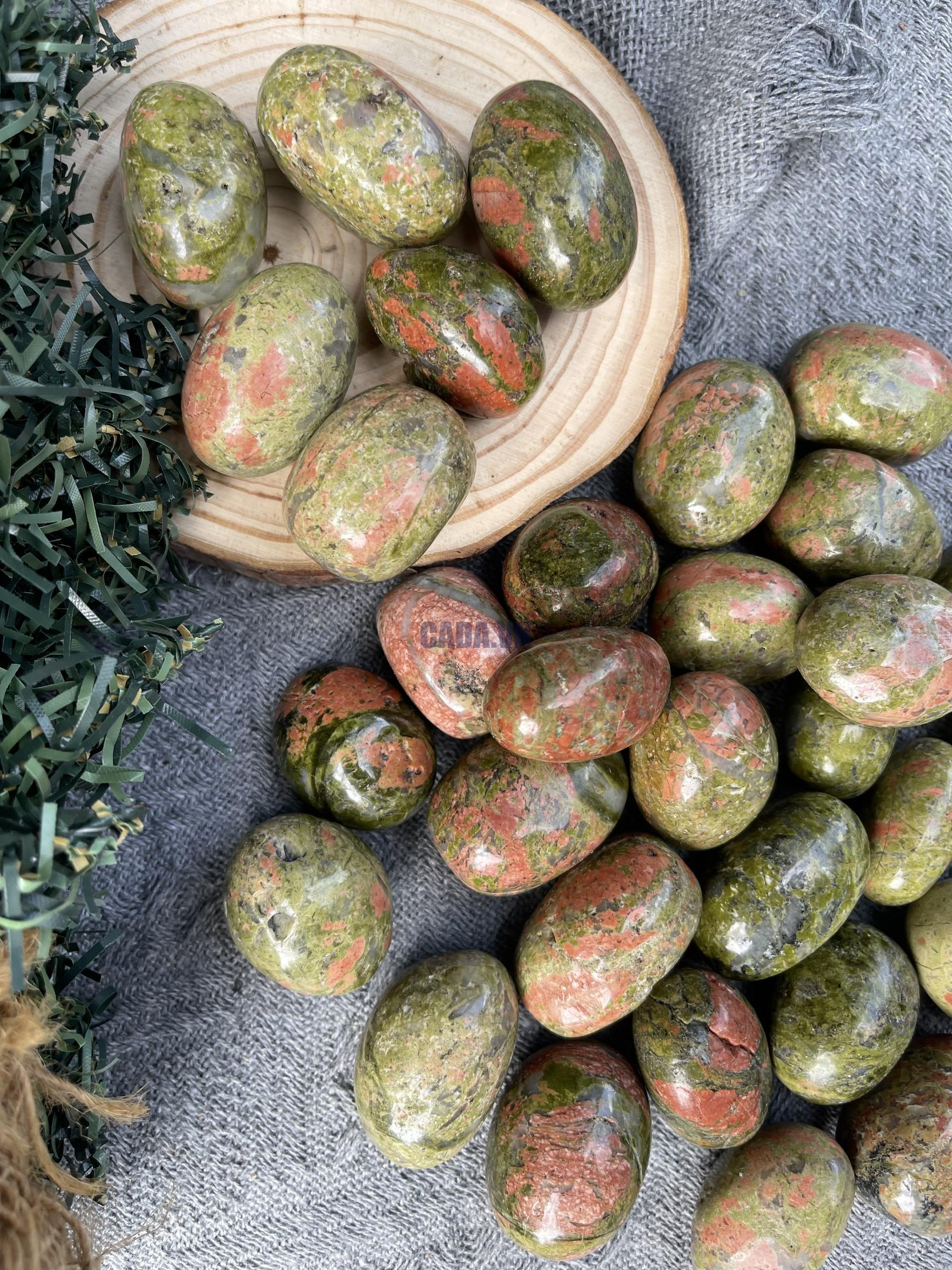 Đá Vô Song | Tumble Unakite | Đá trang trí, sưu tầm, healing | CADA DECOR