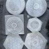Đĩa lưới tinh thể selenite | Grib Selenite | Đá trang trí, sưu tầm, healing | CADA DECOR