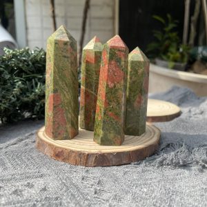 Trụ đá Vô Song | Unakite point | Đá trang trí, sưu tầm, healing | CADA DECOR
