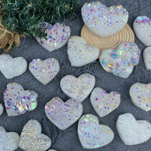 Tim thạch anh hào quang | Tim Angel Aura Quartz | Đá trang trí, sưu tầm, healing | CADA DECOR