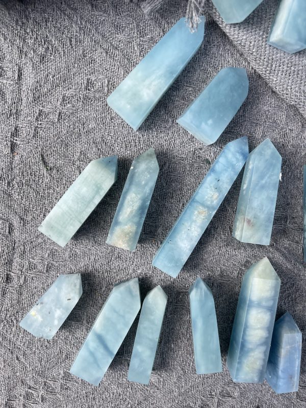 Trụ đá Ngọc Hải Lam | Aquamarine point | Đá trang trí, sưu tầm, healing | CADA DECOR