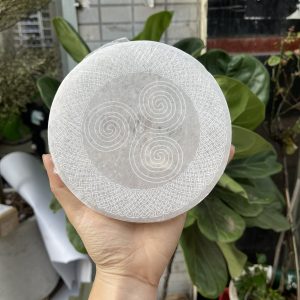 Đĩa lưới tinh thể selenite | Grib Selenite | Đá trang trí, sưu tầm, healing | CADA DECOR