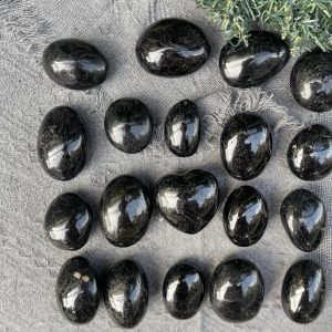 Palm Tourmaline đen | Palm Black Tourmaline | Đá trang trí, sưu tầm, healing | CADA DECOR