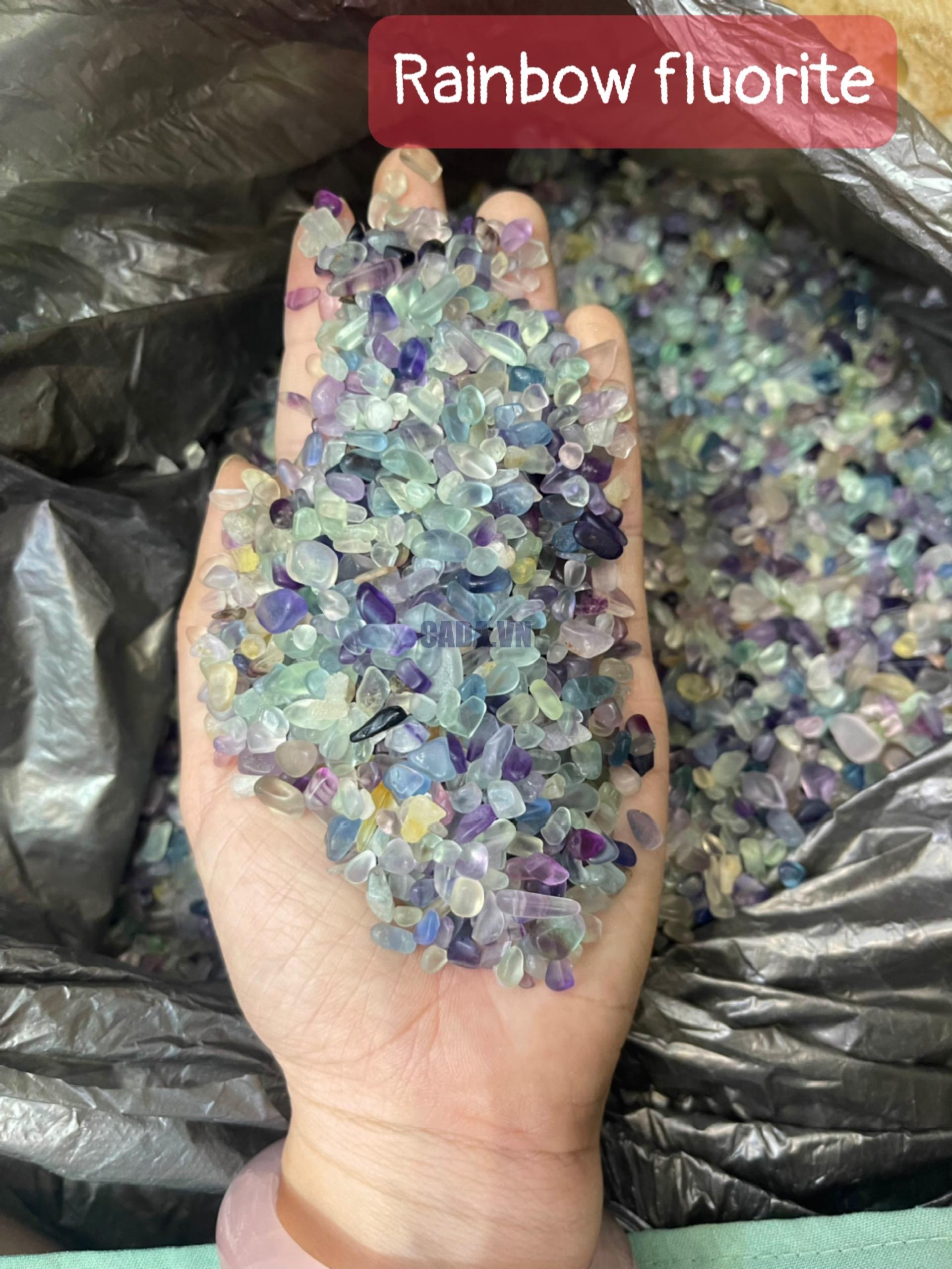 Đá Vụn Rainbow Fluorite | Đá trang trí, sưu tầm, healing | CADA DECOR