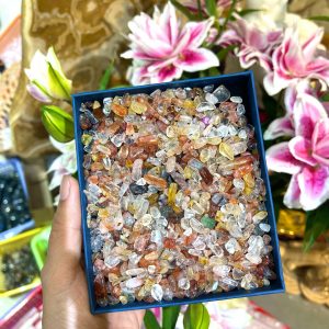 Đá vụn Fire Quartz (100gram) | Đá trang trí, sưu tầm, healing | CADA DECOR