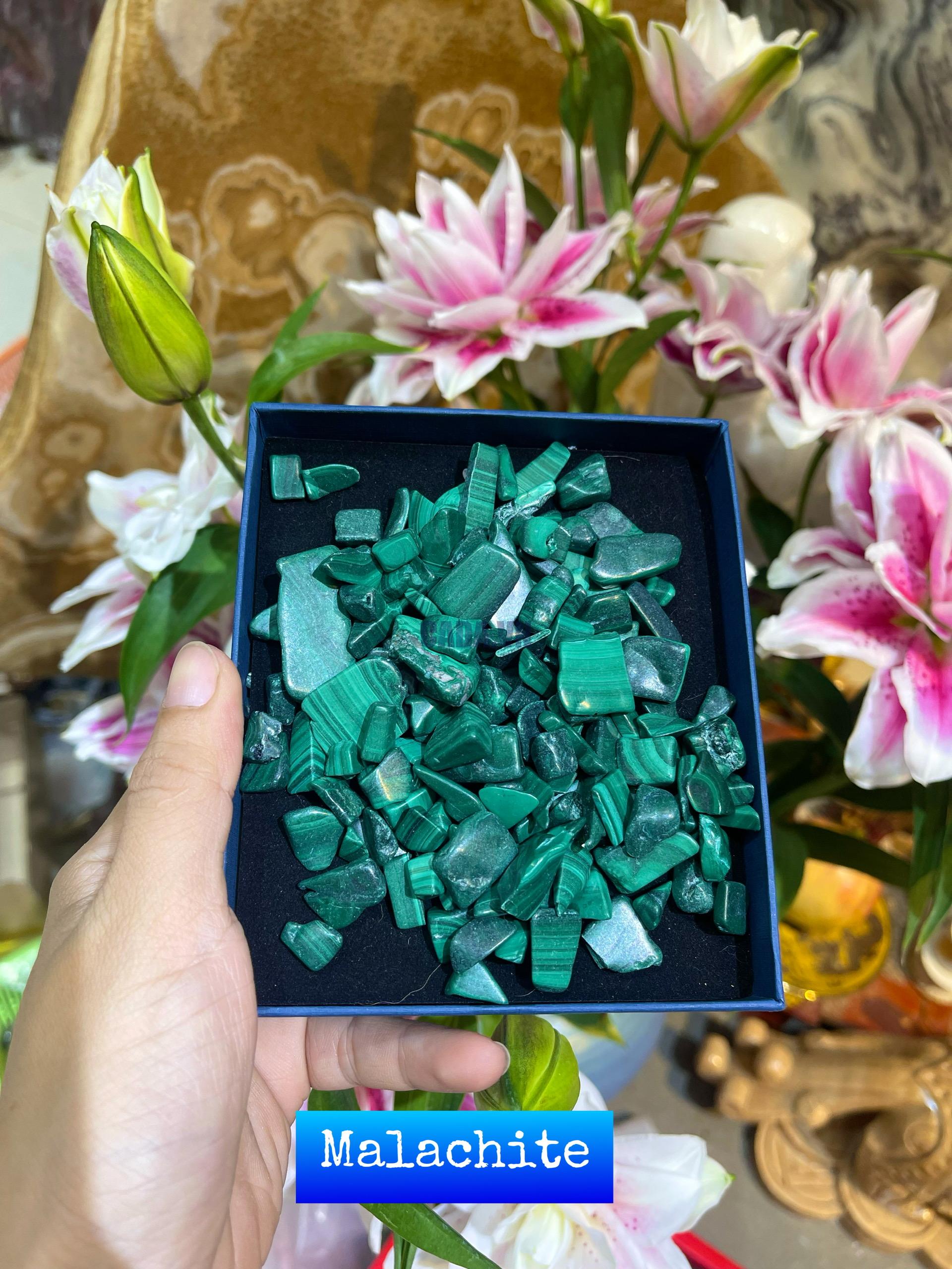 Đá vụn lông công ( 100gram ) | Đá trang trí, sưu tầm, healing | CADA DECOR