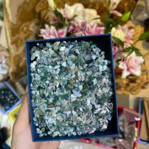 Đá vụn Moss Agate (100gram) | Đá trang trí, sưu tầm, healing | CADA DECOR