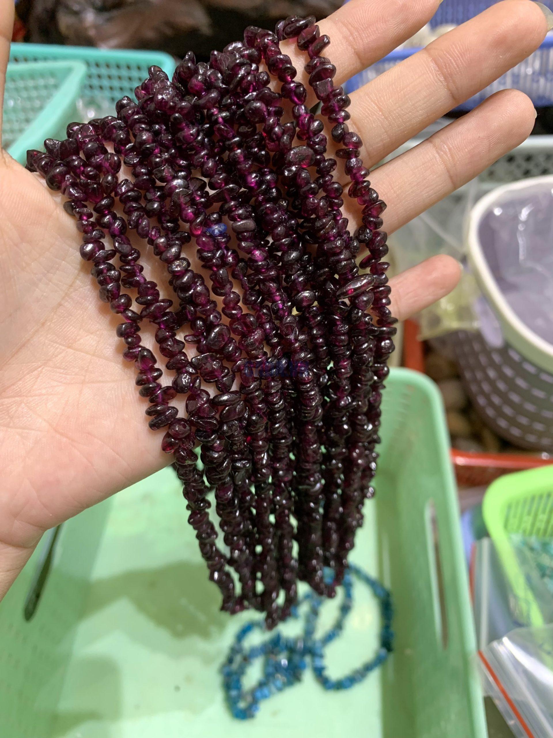 Dây chip Garnet - Ngọc Hồng Lựu | CADA DECOR