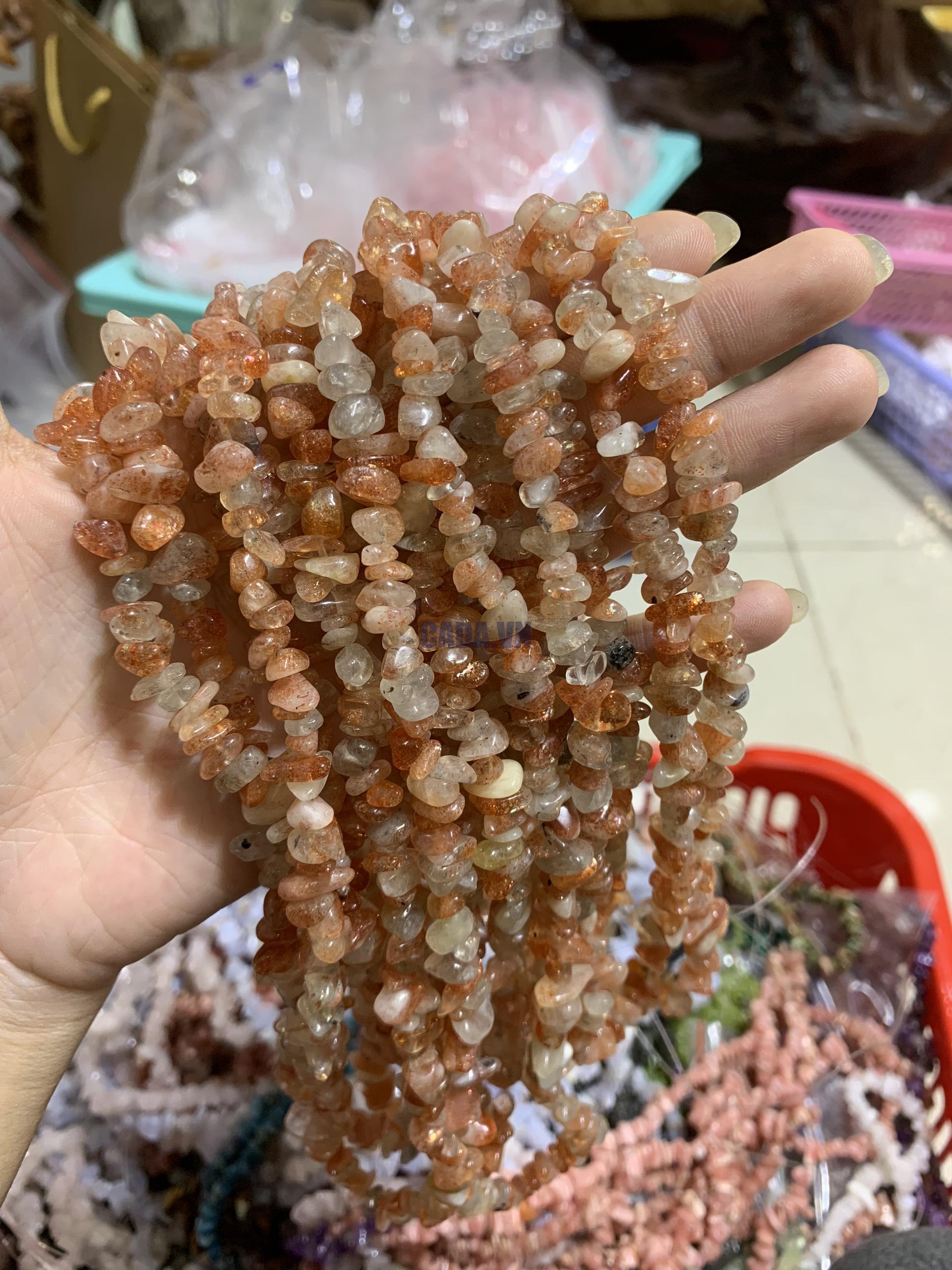 Dây chip Golden Sunstone - Đá Mặt Trời | CADA DECOR