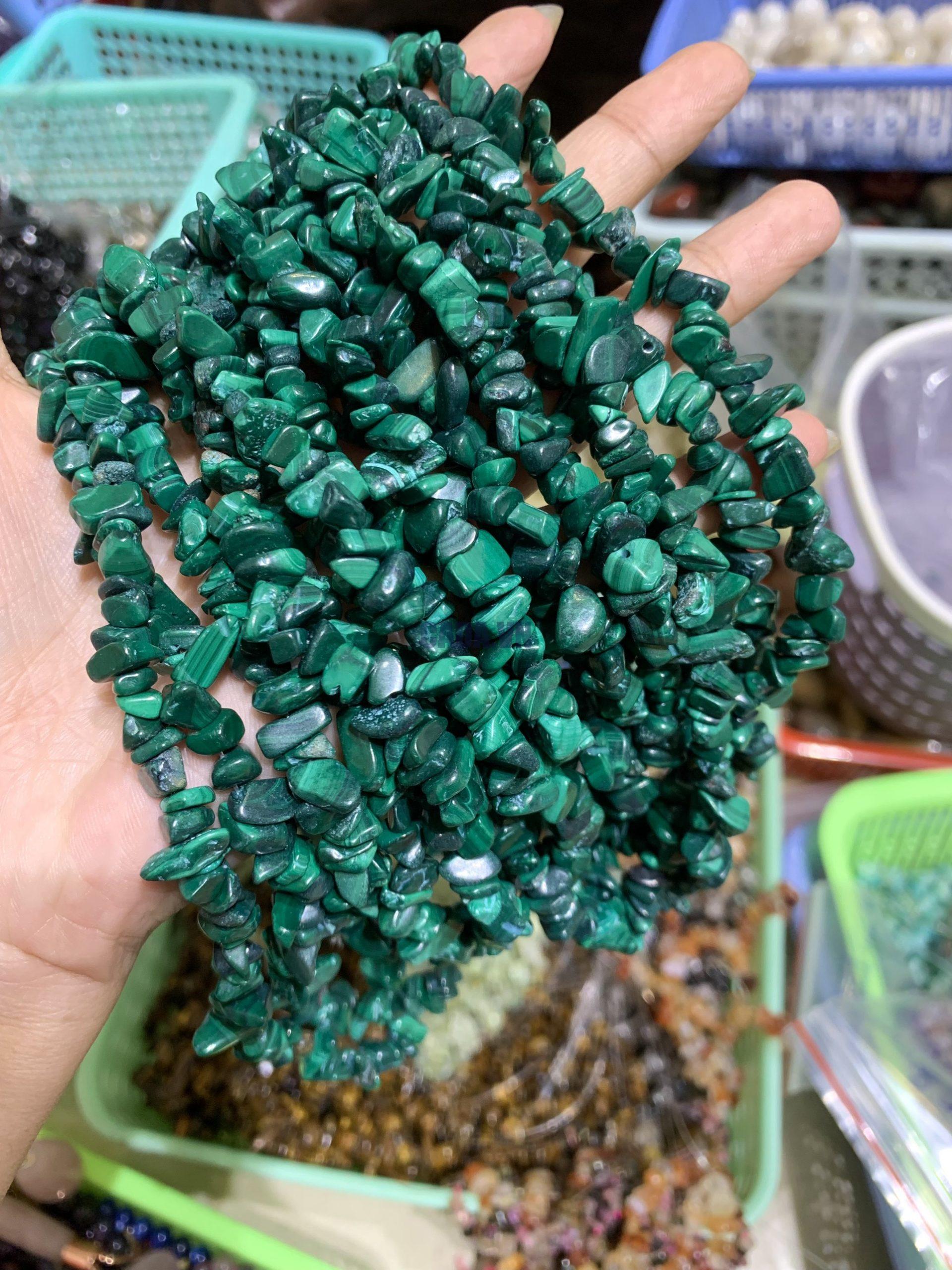 Dây chip Malachite - Lông Công - Khổng Tước | CADA DECOR