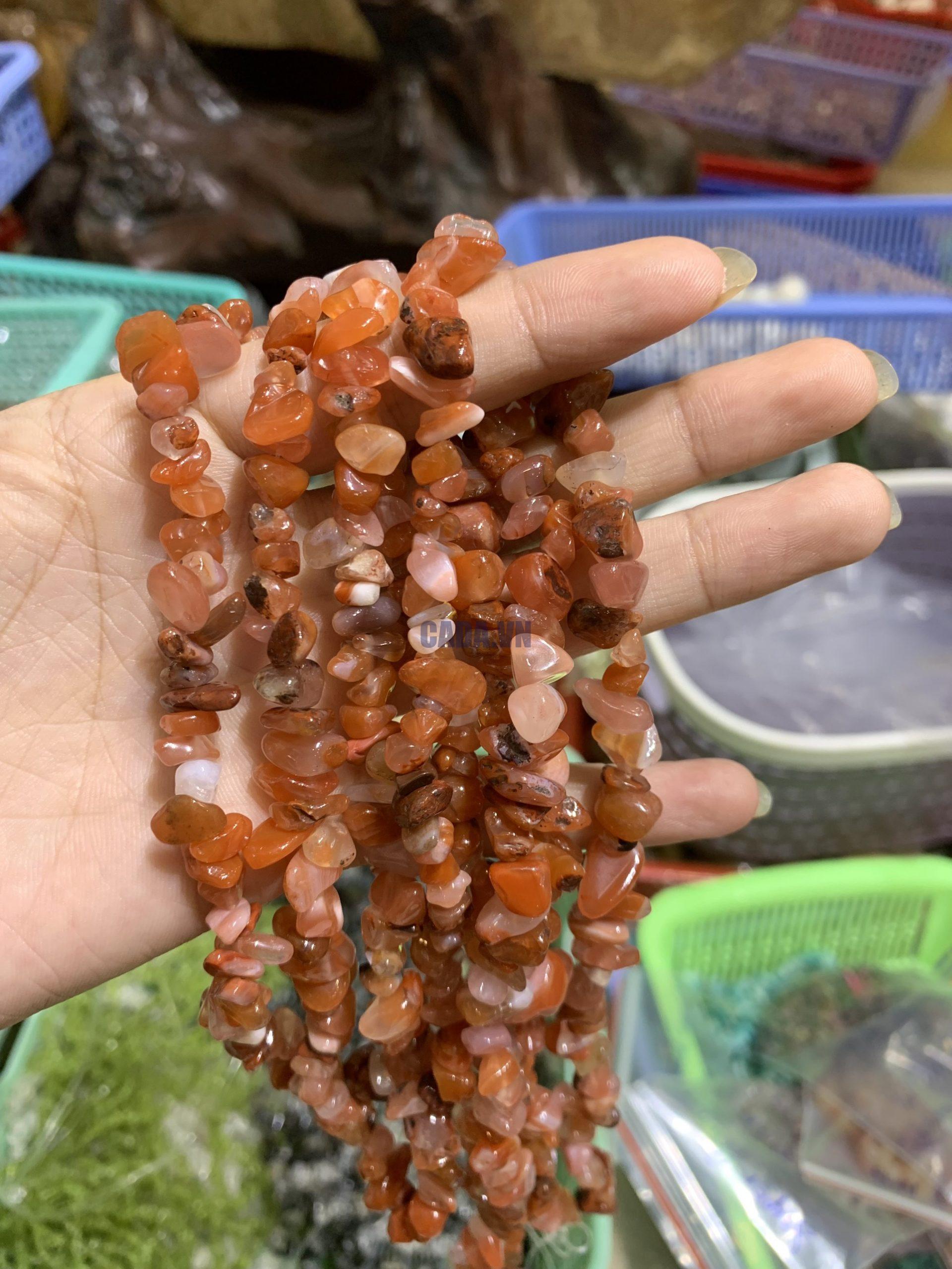 Dây chip Red Agate - Mã Não đỏ | CADA DECOR