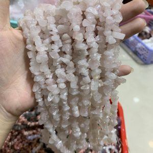 Dây chip Rose Quartz - Thạch Anh Hồng | CADA DECOR