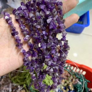 Dây chip Thạch Anh Tím bông - Dream Amethyst | CADA DECOR