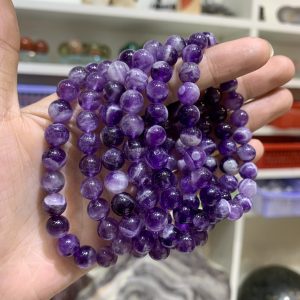 Vòng Dream Amethyst | Thạch Anh Tím vân 8mm - Vòng đơn | CADA DECOR