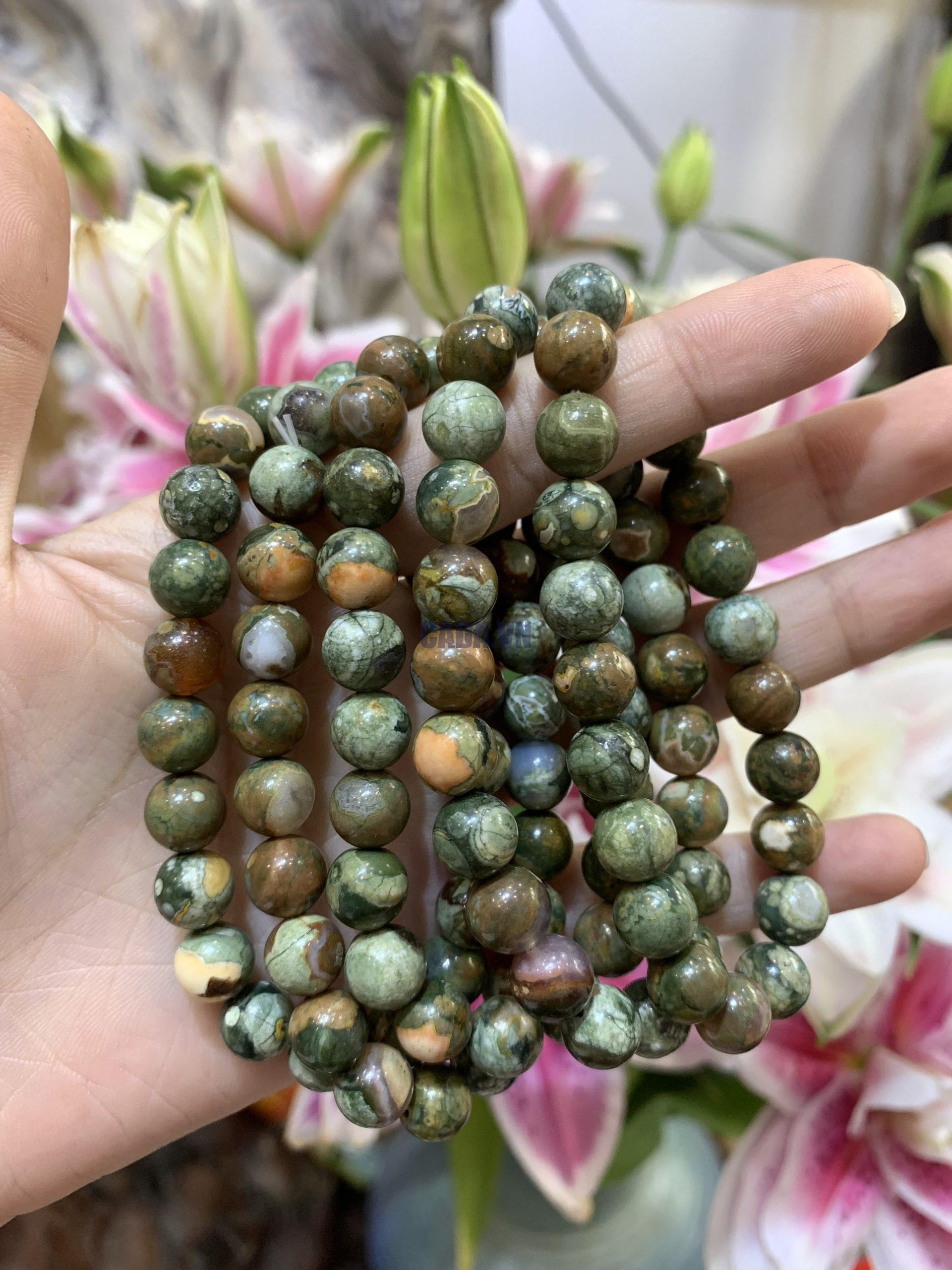 Vòng Rainforest Jasper 8mm - Vòng đơn | CADA DECOR