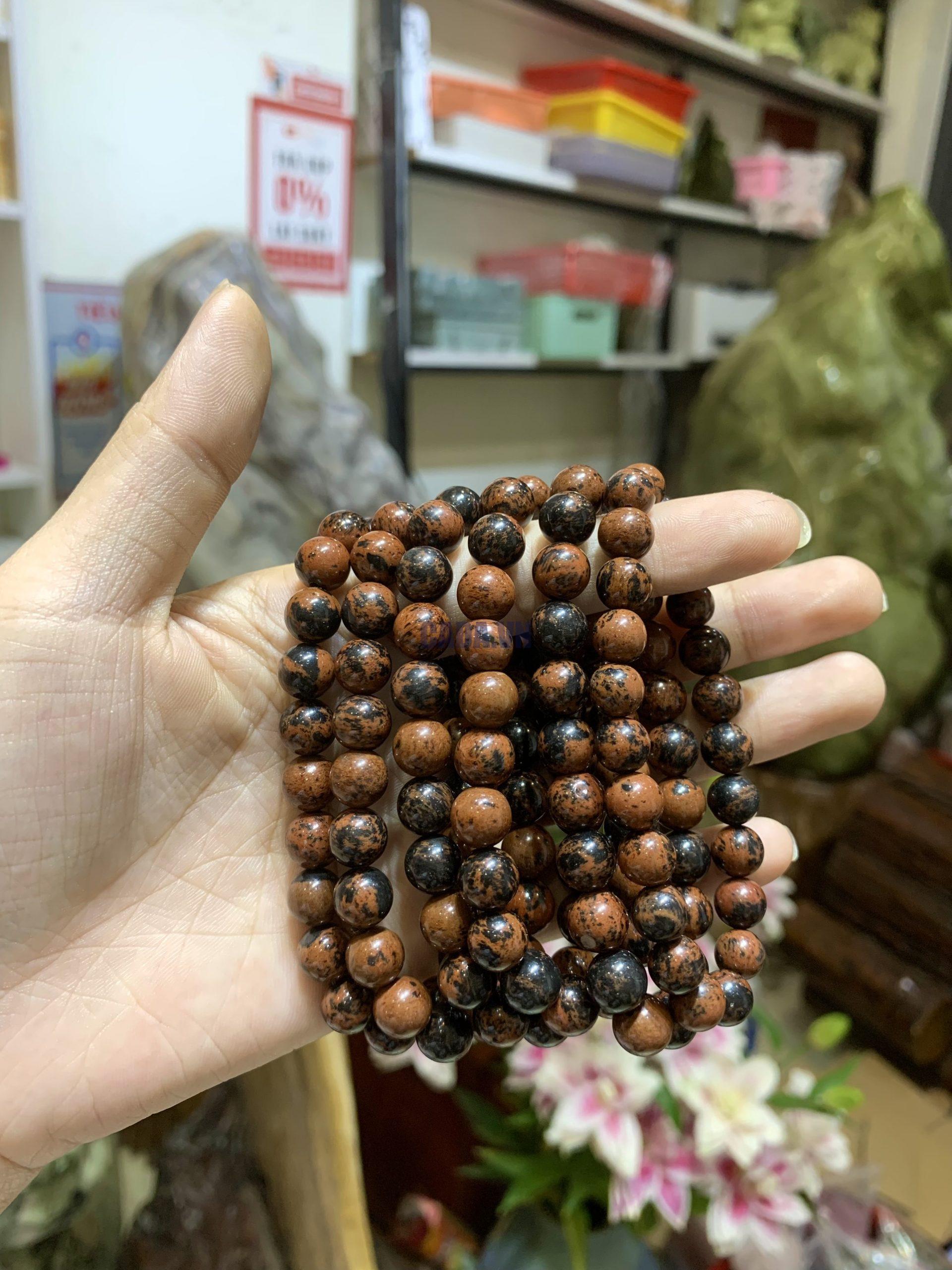 Vòng Red Obsidian | Mahogany obsidian 8mm - Vòng đơn | CADA DECOR