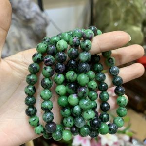 Vòng Ruby Nam Phi | Ruby in Zoisite 8mm - Vòng đơn | CADA DECOR