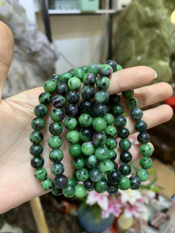 Vòng Ruby Nam Phi | Ruby in Zoisite 8mm - Vòng đơn | CADA DECOR
