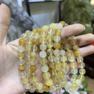 Vòng Yellow Fire Quartz | Golden Healer Quartz 8mm - Vòng đơn | CADA DECOR