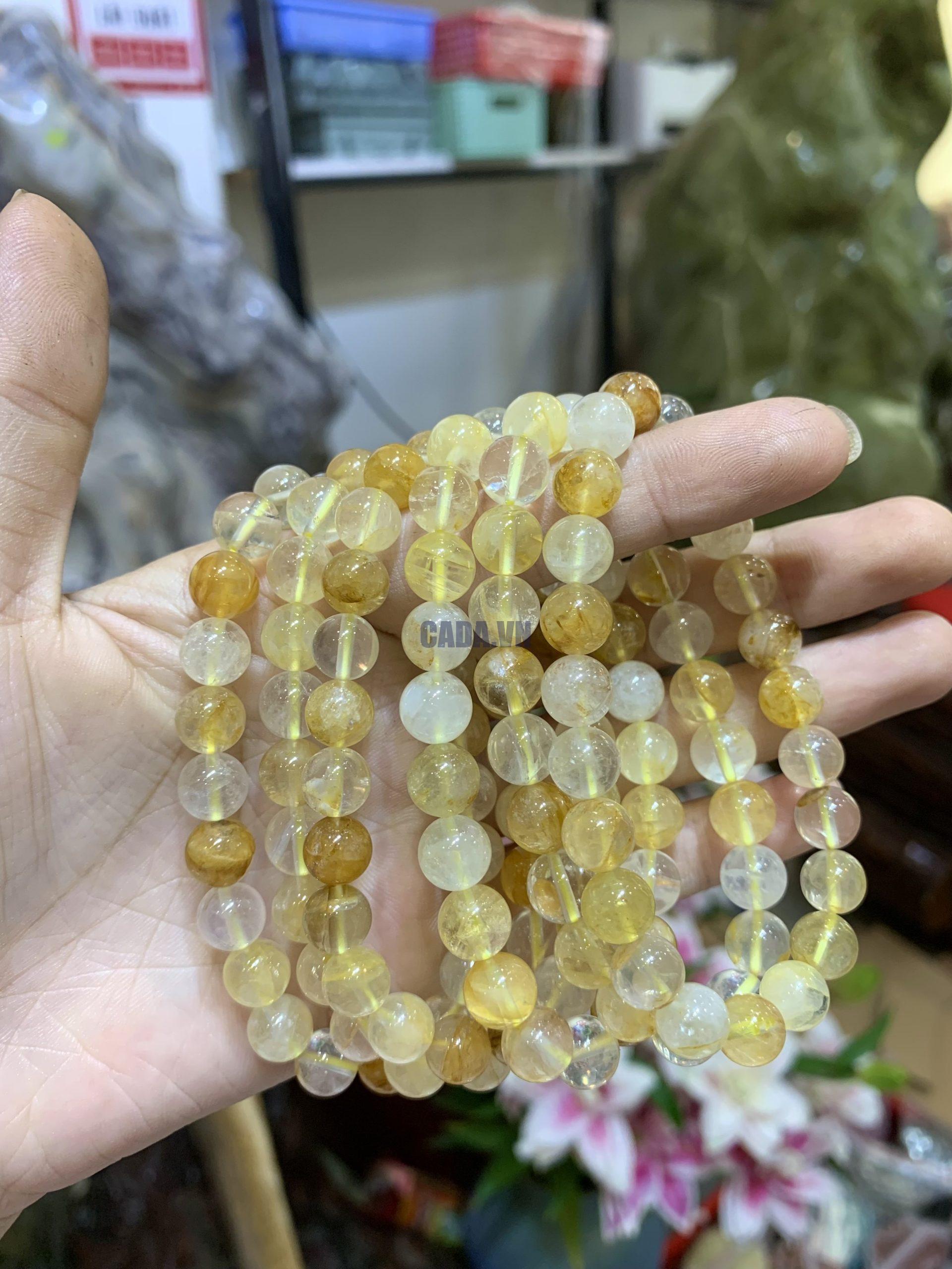 Vòng Yellow Fire Quartz | Golden Healer Quartz 8mm - Vòng đơn | CADA DECOR