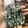 Vòng White Moss Agate | Mã Não Rêu 8mm - Vòng đơn | CADA DECOR