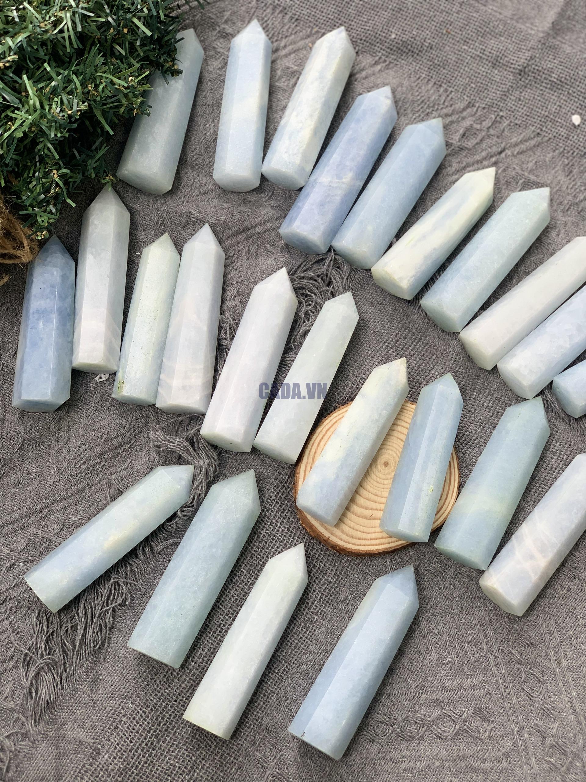 Trụ blue calcite | Đá trang trí, sưu tầm, healing | CADA DECOR