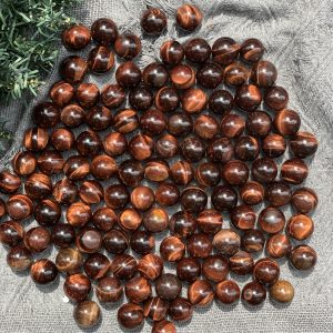 Cầu Mắt hổ đỏ | Red tiger eye | Đá trang trí, sưu tầm, healing | CADA DECOR