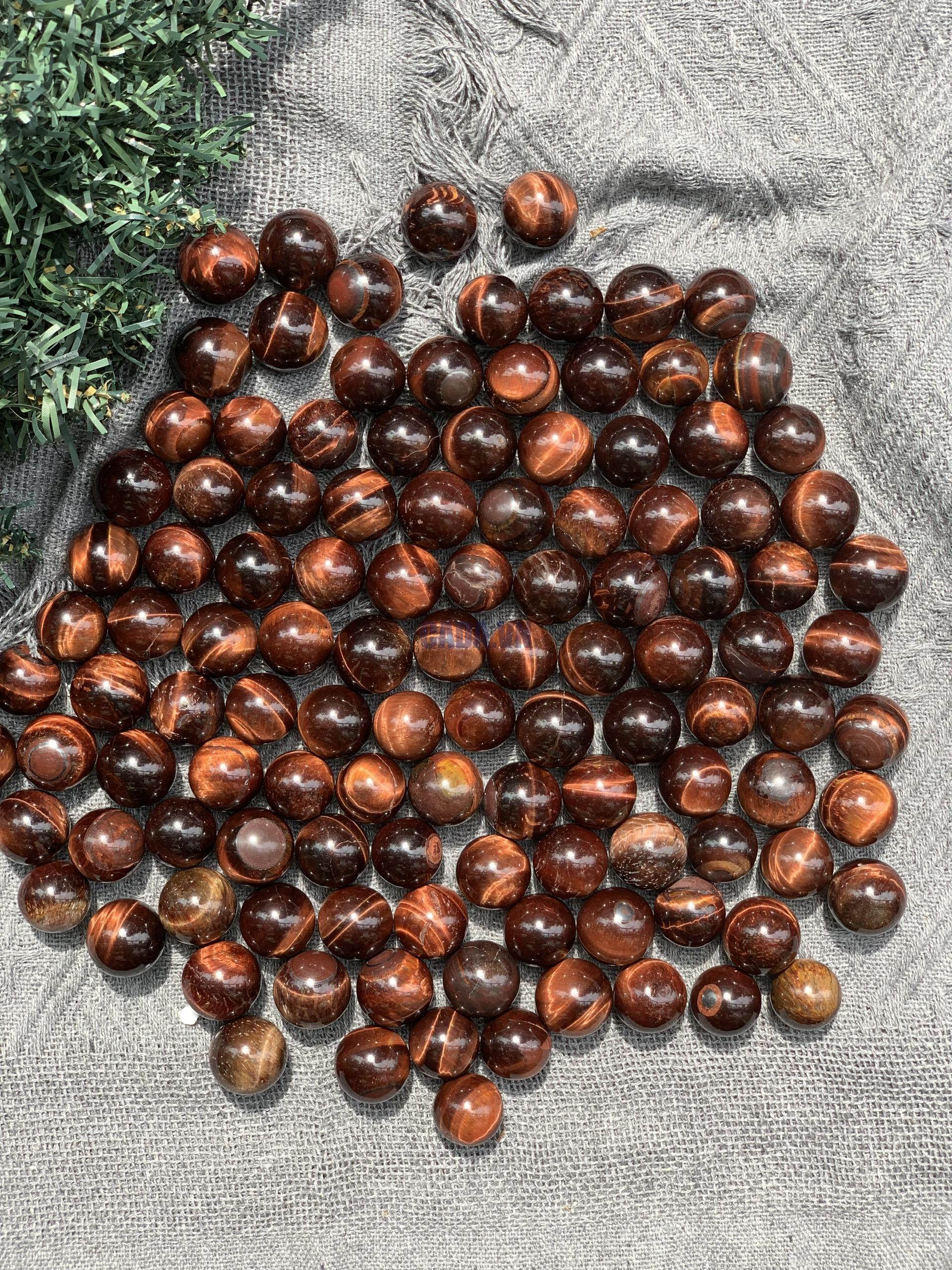 Cầu Mắt hổ đỏ | Red tiger eye | Đá trang trí, sưu tầm, healing | CADA DECOR