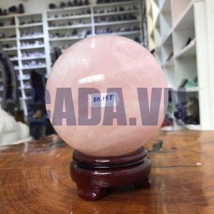 Bi cầu Thạch Anh Hồng – Rose Quartz Sphere (BH158), ĐK: 11,15 CM, KL: 1,93 KG