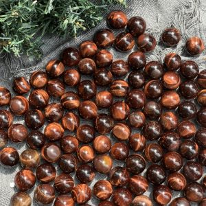 Cầu Mắt hổ đỏ | Red tiger eye | Đá trang trí, sưu tầm, healing | CADA DECOR
