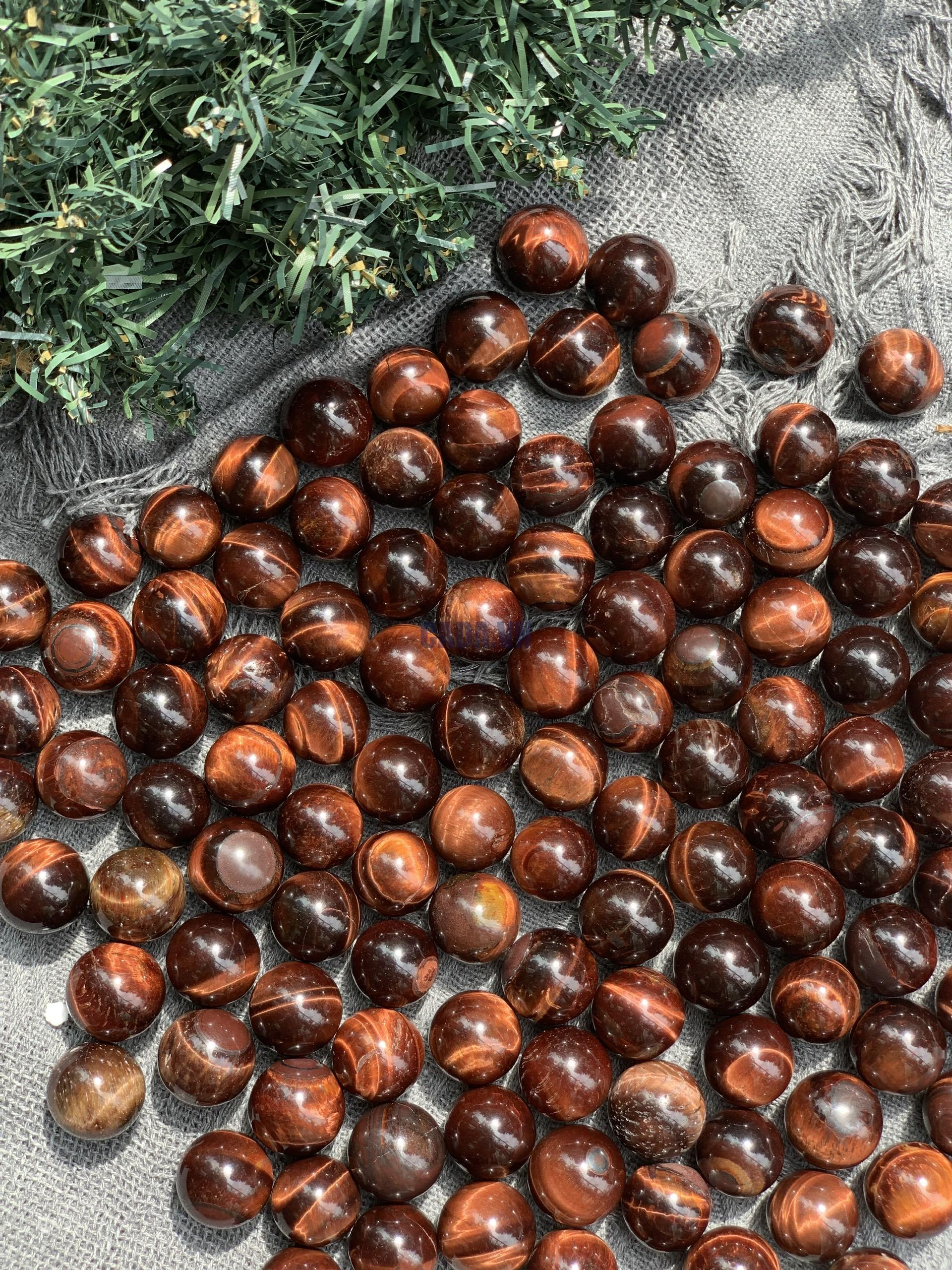 Cầu Mắt hổ đỏ | Red tiger eye | Đá trang trí, sưu tầm, healing | CADA DECOR