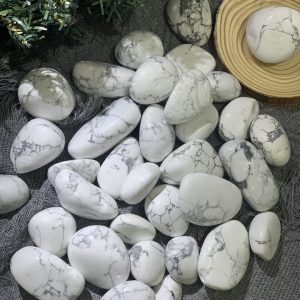 Đá bạch tùng | Tumble Howlite | Đá trang trí, sưu tầm, healing | CADA DECOR
